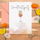 Aquarell Aperol Spritz Bridal Dusche Einladung