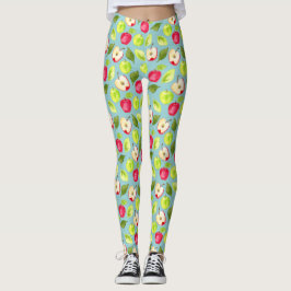 Aquarell-Apfel-Muster Leggings