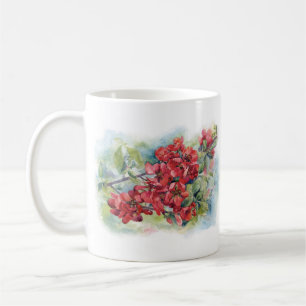 Aquarell Apfel Quitte Blume Blumen Baum Hochzeit Kaffeetasse