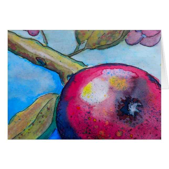 Aquarell Apple (Vorderseite (Horizontal))