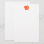 Aquarell Apple Briefpapier (Vorne/Hinten)