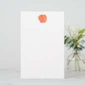 Aquarell Apple Briefpapier (Stehend Vorderseite)