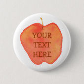 Aquarell Apple Button (Vorderseite)