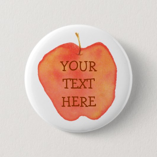 Aquarell Apple Button (Vorderseite)