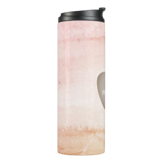 Aquarell  Apple-Lehrer Thermosbecher (Nach links gedreht)