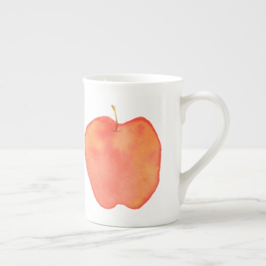 Aquarell Apple Porzellantasse (Rechts)