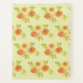Aquarell-Aprikosenrosen-Wochenplaner Planer (Rückseite)