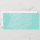 Aquarell Aquamarin Blue Eucalyptus Salon (Rückseite)