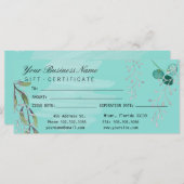 Aquarell Aquamarin Blue Eucalyptus Salon (Vorne/Hinten)