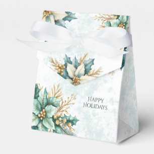 Aquarell Aquamarin Blumenweihnachtsfest Geschenkbo Geschenkschachtel