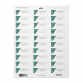 Aquarell Aquamarin und Goldgeode (Vorne)