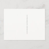 Aquarell Aquamarin und Goldgeode | Neue Adresse Ankündigungspostkarte (Rückseite)