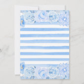 Aquarell Arctic Animals Floral Baby Dusche Einladung (Rückseite)