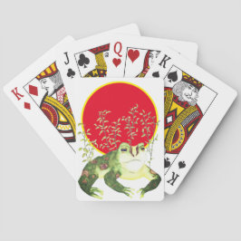 Aquarell Art Green Frosch Spielkarten