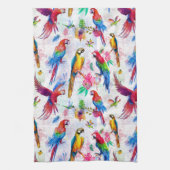 Aquarell-Art-Papageien Geschirrtuch (Vertikal)