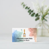 Aquarell | Artist Paint Brush Treuekarte (Stehend Vorderseite)