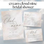 Aquarell auf Cloud-9-Brautparty Einladung