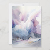 Aquarell auf Cloud-9-Brautparty Einladung (Rückseite)