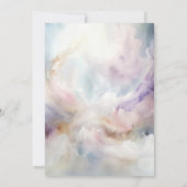 Aquarell auf Cloud-9-Brautparty Einladung (Rückseite)