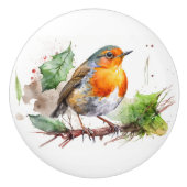 Aquarell auf einer Zweigniederlassung Keramikknauf (Vorderseite)