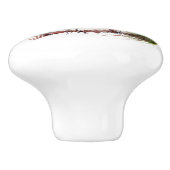 Aquarell auf einer Zweigniederlassung Keramikknauf (Seitenansicht)