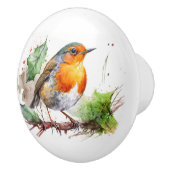 Aquarell auf einer Zweigniederlassung Keramikknauf (Rechts)