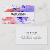 Aquarell | ausdrucksstark visitenkarte (Vorne/Hinten)