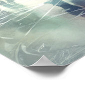 Aquarell Außen Eishalle Skaten Poster (Ecke)