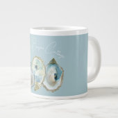 Aquarell-Auster Jumbo-Tasse (Vorderseite Rechts)