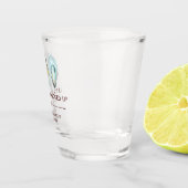 Aquarell-Auster-Küsten-Hochzeit Schnapsglas (Rechts)