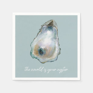 Aquarell-Auster Serviette