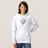 Aquarell-Austernschale Hoodie (Vorne ganz)