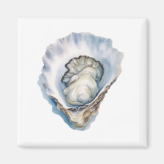 Aquarell-Austernschale Magnet