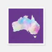 Aquarell Australien Serviette (Vorderseite)