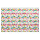 Aquarell-Autoparade Stoff (Fat Quarter (45,7 x 55,9 cm))