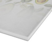 Aquarell-Avocado-Botanical-Muster mit Monogramm Schneidebrett (Ecke)