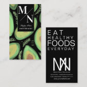 Aquarell Avocado Kühne Ernährung Salad Gesund Visitenkarte (Vorne/Hinten)