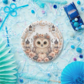Aquarell-Baby-Eule-Party-Teller Pappteller (Party)