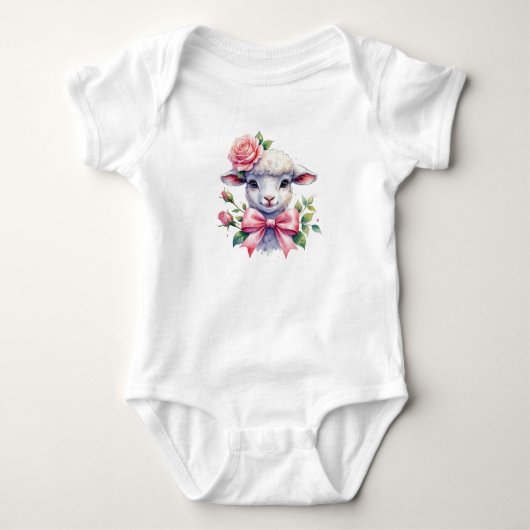 Aquarell baby strampler (Vorderseite)