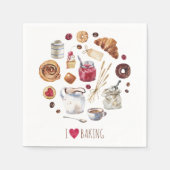 Aquarell-Backen Serviette (Vorderseite)