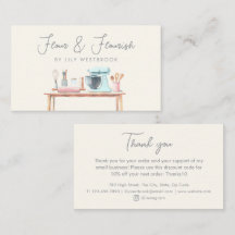 Aquarell-Bäckerei-Konditor-Elegant-Danke