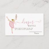 Aquarell Ballerina Nutcracker Pink Baby Dusche Begleitkarte (Vorderseite)