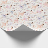 Aquarell-Balletttänzerin-Geschenk Geschenkpapier (Ecke)