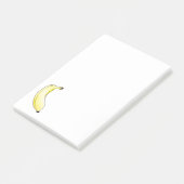 Aquarell-Banane Post-it Klebezettel (angewinkelt)
