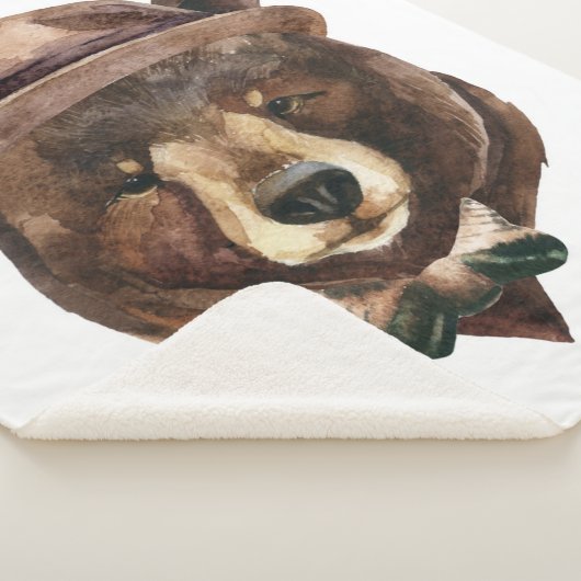 Aquarell-Bärn-Mode Sherpadecke (3/4)