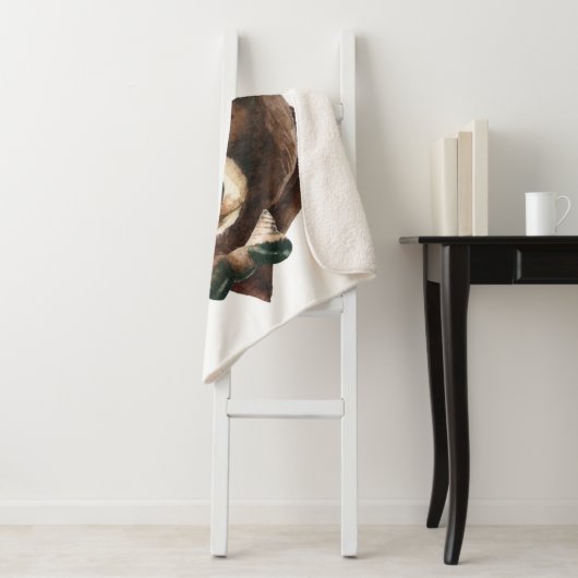 Aquarell-Bärn-Mode Sherpadecke (Beispiel)