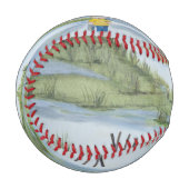 Aquarell Baseball (Vorderseite Links)