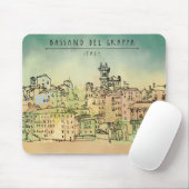 Aquarell Bassano del Grappas Italien Mousepad (Mit Mouse)