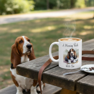 Aquarell Basset Hound Personalisieren Kaffeetasse