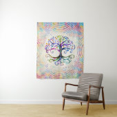 Aquarell-Baum des Lebens Wandteppich (Beispiel)